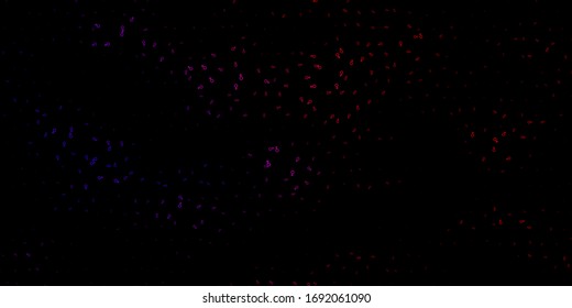 Dark Pink, Yellow vector template with esoteric signs. Colorful vintage illustration with gradient alchemy shapes. Simple base for your occult design.