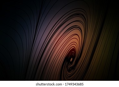 Dark Pink, Yellow vector template with bent lines. Modern gradient abstract illustration with bandy lines. A sample for your ideas.