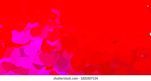 Dark pink, yellow vector template with abstract forms. Modern abstract illustration with gradient random forms. Smart design for your business.