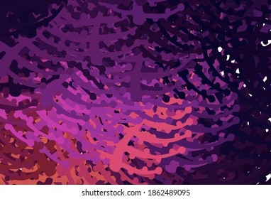 Dark Pink, Yellow vector template with chaotic shapes. Modern abstract illustration with colorful random forms. Elegant design for wallpapers.
