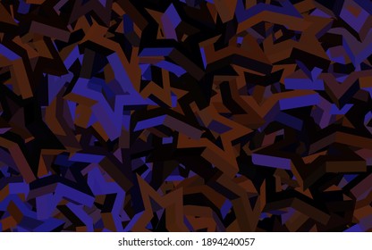 Dark Pink, Yellow vector template with sky stars. Shining colored illustration with stars. Pattern for astronomy websites.