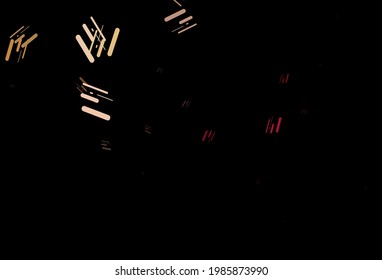 Dark pink, yellow vector template with repeated sticks. Lines on blurred abstract background with gradient. Smart design for your business advert.