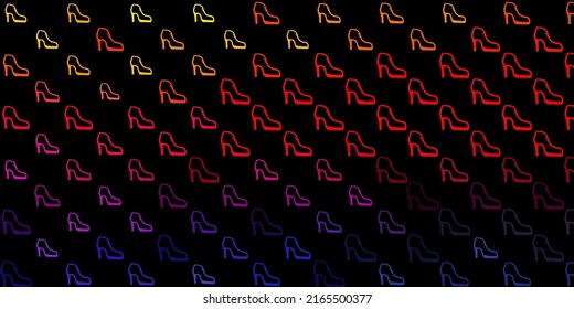 Dark pink, yellow vector template with businesswoman signs. Simple design in abstract style with women’s rights activism. Best design to show the power of women.
