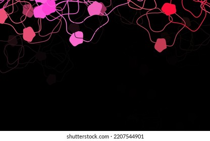Plantilla vectorial rosa oscuro, amarillo con formas caóticas. Ilustración con formas gradientes coloridas en estilo abstracto. Mejor diseño inteligente para su negocio.