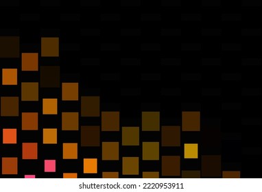 Plantilla vectorial rosa oscuro, amarillo con estilo cuadrado. Ilustración de gradiente abstracto con rectángulos. Mejor diseño para tu anuncio, afiche, banner.