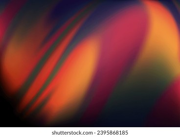 Plantilla vectorial rosa oscuro, amarillo con formas de burbuja. Una vaga ilustración abstracta circunfleja con gradiente. Patrón para el diseño de su negocio.