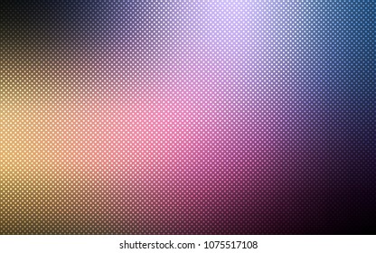 Dark Pink, Yellow vector texture with disks. Glitter abstract illustration with blurred drops of rain. Pattern can be used for futuristic ad, booklets.