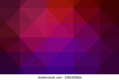 Dark Pink, Yellow vector texture with gradient triangles. Polygonal abstract illustration with gradient. A new texture for your web site.