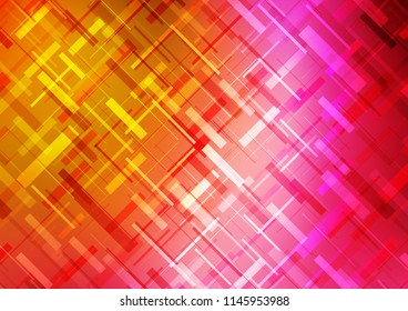 Dark Pink, Yellow vector texture with colored lines. Blurred decorative design in simple style with lines. The pattern can be used for busines ad, booklets, leaflets