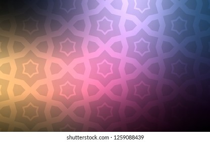 Dark Pink, Yellow vector texture with beautiful stars. Modern geometrical abstract illustration with stars. Smart design for your business advert.