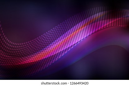 Dark Pink, Yellow vector texture with disks, lines. Decorative design in abstract style with triangle structure. Pattern for textures of wallpapers.