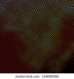 Dark Pink, Yellow vector texture with circles. Abstract colorful disks on simple gradient background. Design for posters, banners.