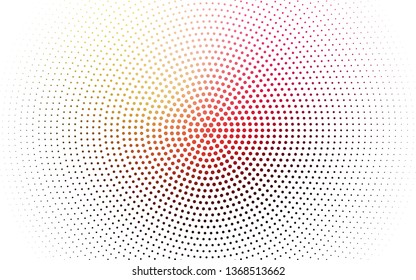 Dark Pink, Yellow vector  texture with disks. Beautiful colored illustration with blurred circles in nature style. Pattern for textures of wallpapers.