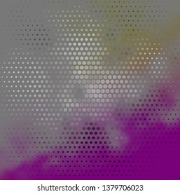 Dark Pink, Yellow vector texture with circles. Illustration with set of shining colorful abstract spheres. Pattern for websites, landing pages.