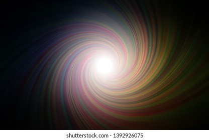 Dark Pink, Yellow vector texture with milky way stars. Blurred decorative design in simple style with galaxy stars. Pattern for astrology websites.