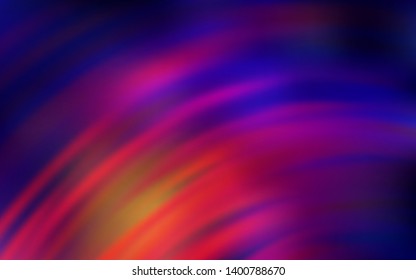 Dark Pink, Yellow vector texture with wry lines. Modern gradient abstract illustration with bandy lines. Brand new design for your ads, poster, banner.