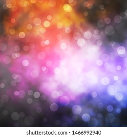 Dark Pink, Yellow vector texture with circles. Abstract illustration with colorful spots in nature style. Pattern for booklets, leaflets.