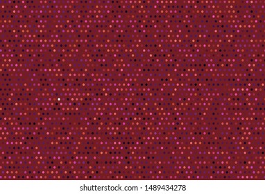 Dark Pink, Yellow vector texture with disks. Glitter abstract illustration with blurred drops of rain. Pattern for futuristic ad, booklets.