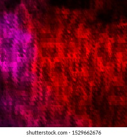 Dark Pink, Yellow vector texture with lines, triangles. Abstract gradient design with colorful triangles. Design for your promotions.