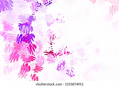 Dark Pink, Yellow vector texture with colored lines. Lines on blurred abstract background with gradient. Pattern for ad, booklets, leaflets.