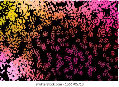 Dark Pink, Yellow vector texture with random forms. Modern abstract illustration with colorful random forms. Best smart design for your business.