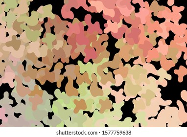 Dark Pink, Yellow vector texture with abstract forms. Decorative design in abstract style with random forms. Modern design for your business card.