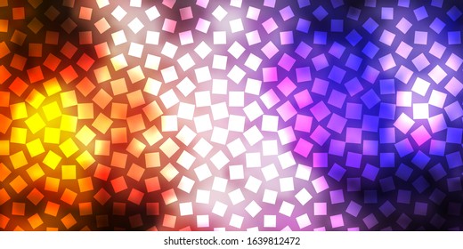 Dark Pink, Yellow vector texture in rectangular style. Colorful illustration with gradient rectangles and squares. Pattern for business booklets, leaflets