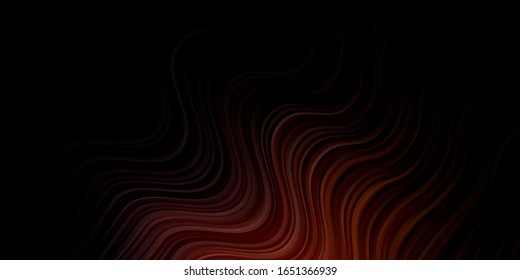 Dark Pink, Yellow vector texture with curves. Abstract gradient illustration with wry lines. Pattern for business booklets, leaflets