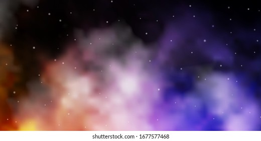 Textura vectorial amarilla y rosa oscuro con hermosas estrellas. Ilustración colorida con estrellas abstractas de gradiente. Diseño para su promoción empresarial.