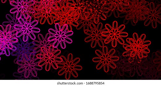 Textura vectorial amarilla y rosa oscuro con formas memphis. Ilustración con formas coloridas en estilo abstracto. Simple ilustración para su sitio web.