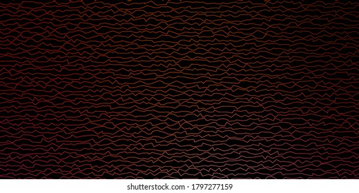 Dark Pink, Yellow vector texture with circular arc. Colorful illustration in circular style with lines. Template for cellphones.