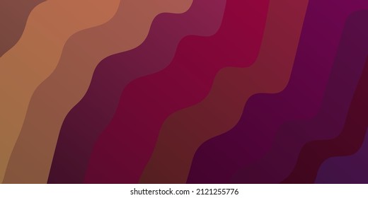 Dark Pink, Yellow vector texture with wry lines. Brand new colorful illustration with bent lines. Best design for your ad, poster, banner.