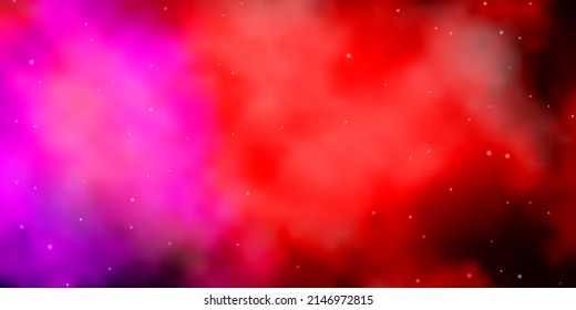 Dark Pink, Yellow vector texture with beautiful stars. Blur decorative design in simple style with stars. Pattern for websites, landing pages.