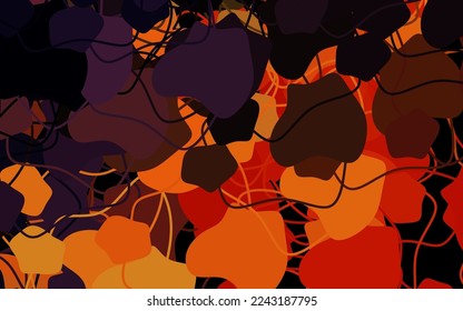 Dark Pink, Yellow vector texture with abstract forms. Simple colorful illustration with abstract gradient shapes. Modern design for your business card.