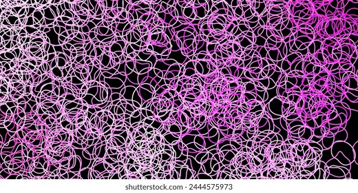 Dark pink, yellow vector texture with memphis shapes. Illustration with colorful shapes in abstract style. Elegant design for wallpaper set.
