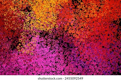 Dark Pink, Yellow vector texture with beautiful stars. Modern geometrical abstract illustration with stars. Smart design for your business advert.