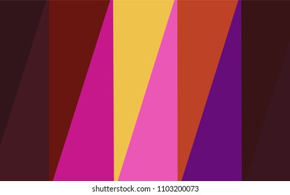 Dark Pink, Yellow vector triangle mosaic cover. Geometric illustration in Origami style with gradient.  That new template can be used for your brand book.