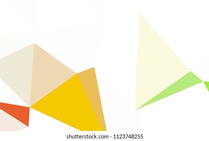 Dark Pink, Yellow vector triangle mosaic cover. Colorful illustration in polygonal style with gradient. Best triangular design for your business.