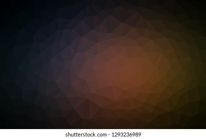 Dark Pink, Yellow vector triangle mosaic template. Glitter abstract illustration with an elegant triangles. Pattern for a brand book's backdrop.