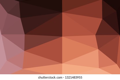 Dark Pink, Yellow vector triangle mosaic template. Shining illustration, which consist of triangles. Brand new design for your business.