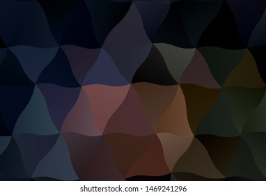 Dark Pink, Yellow vector triangle mosaic template. Glitter abstract illustration with an elegant triangles. A new texture for your web site.