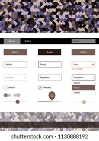 Dark Pink, Yellow vector web ui kit with spheres. Decorative ui kit design in abstract style with colorful dots. Modern template for your landing page.