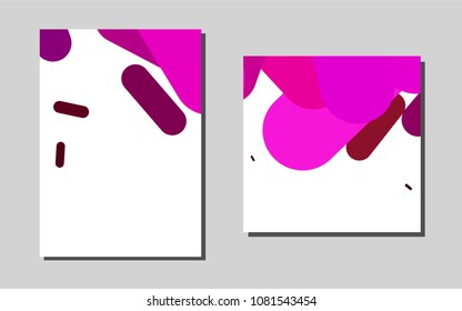 Dark Pink, Yellowvector background for presentations. Abstract booklet on colored background with gradient. Pattern for ads, leaflets, labels of your business.