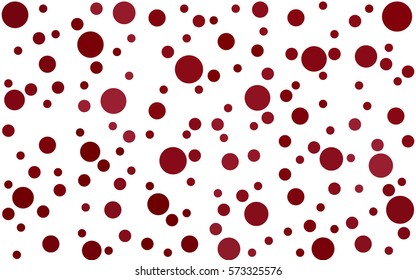 Dark pink,red vector modern geometrical circle abstract background. Dotted texture template. Geometric pattern in halftone style with gradient. 