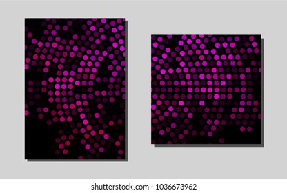 Dark Pinkvector background for presentations. Beautiful colored sample in A4 size. The pattern can be used for any ad, booklets.