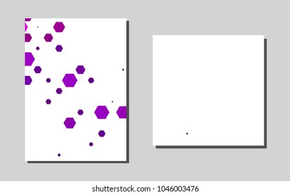 Dark Pinkvector layout for Leaflets. Modern abstract design concept with colorful gradient. Pattern for beautiful business cards, folders.