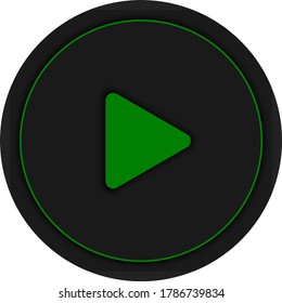 Dark Play Button, Can be used for media player or other purposes