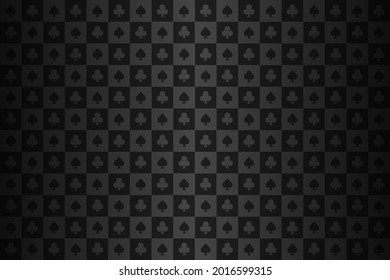 Dark poker background of spades and clubs