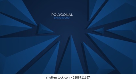 Dark with polygonal background vector