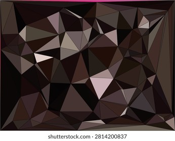 Dark Polygonal Delaunay Background – Abstract Geometric Low Poly Triangular Pattern Art